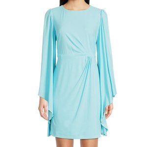 Belle Badgley Mischka Maeve Round Neck Long Sleeve Back Zipper Dress. NWT!